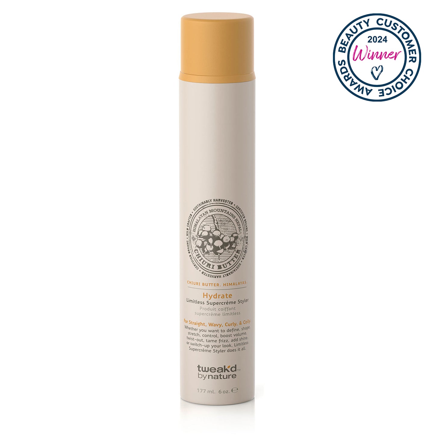Tweak'd by Nature Chiuri Hydrate Limitless Supercrème Styler 6oz