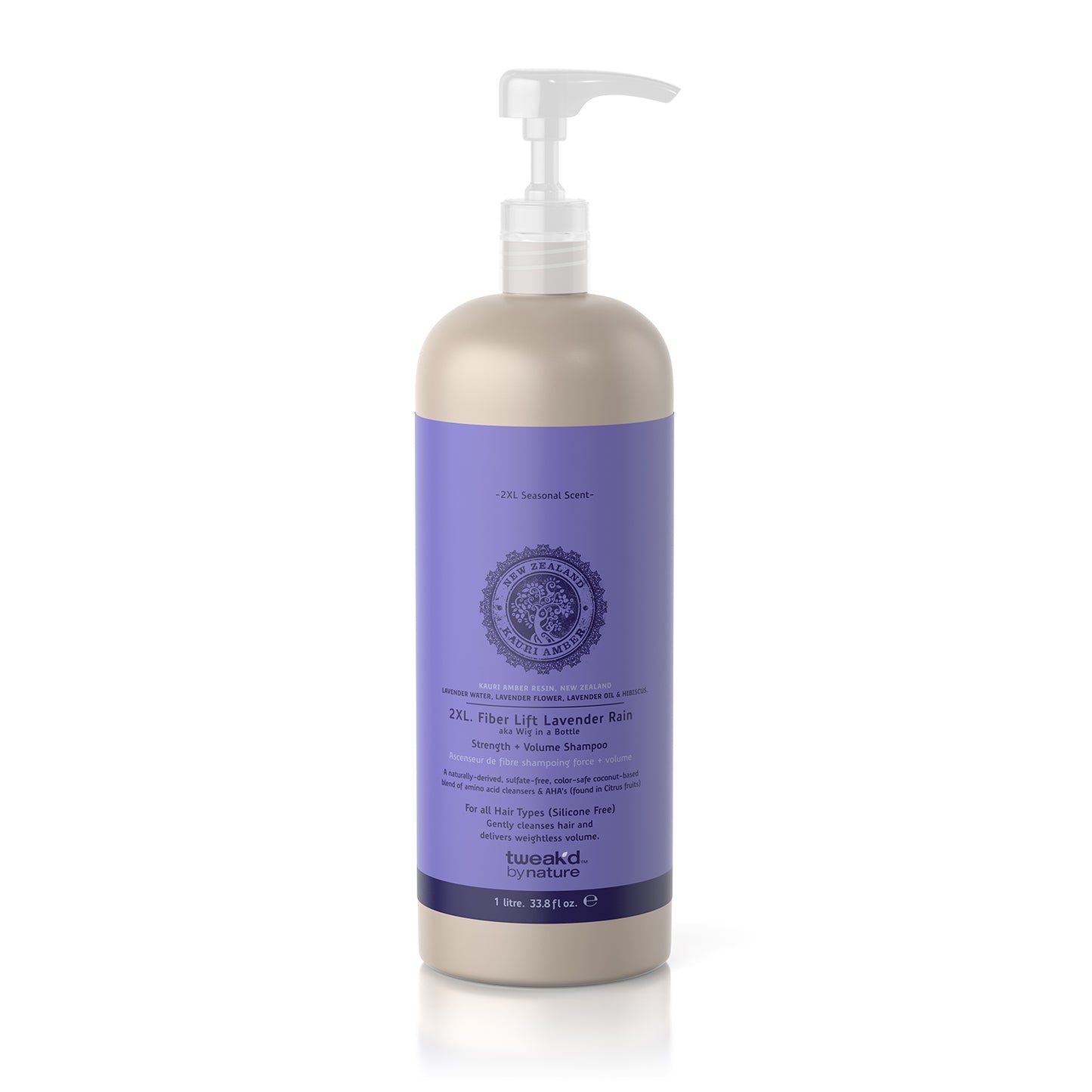 Tweak'd by Nature 2XL Fiber Lift Lavender Rain Strength + Volume Shampoo