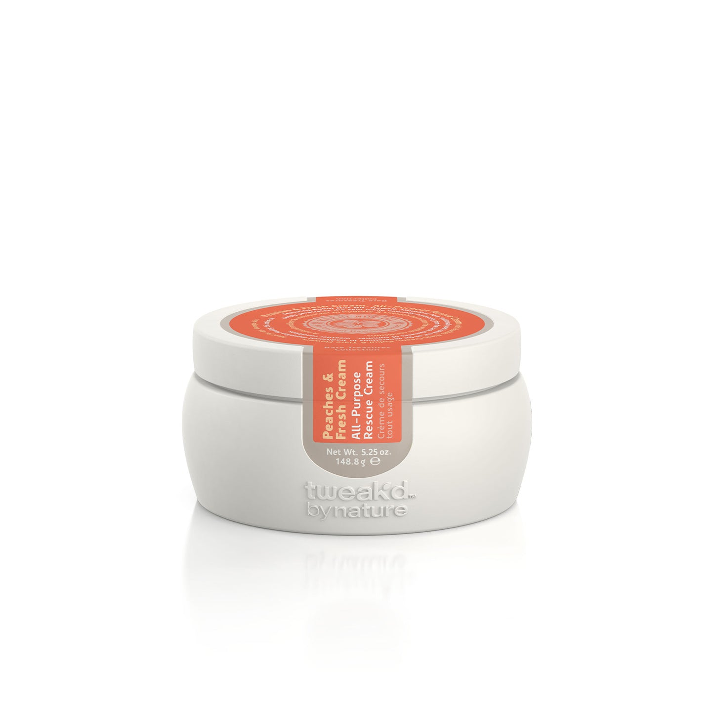 Tweak'd by Nature Rare Treasures Peaches & Fresh Cream All-Purpose Rescue Cream 5oz