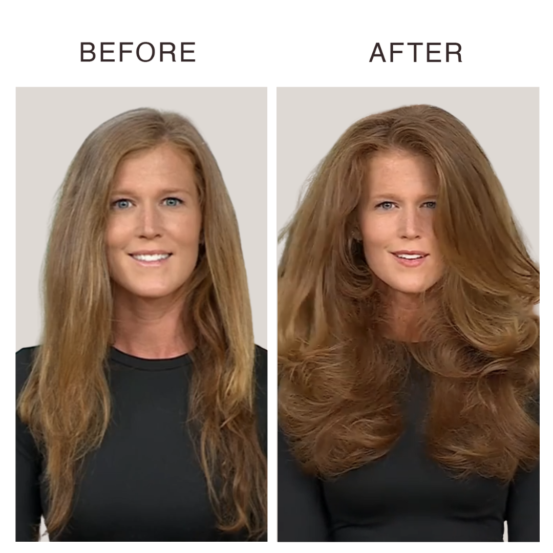 Before and After Tweak'd by Nature Volume-Boost Climate Smart Duo