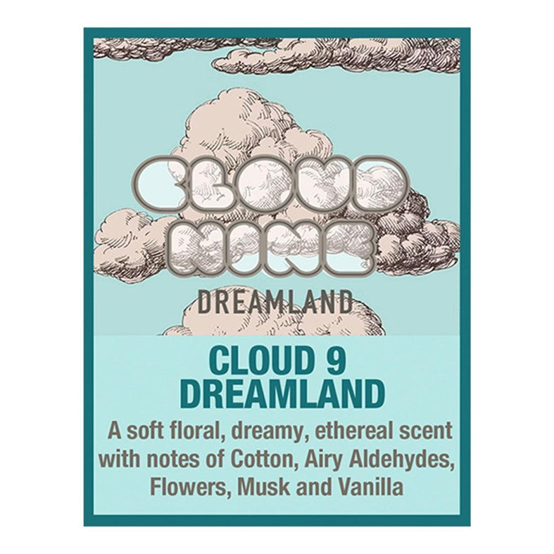 
                  
                    Cloud 9 scent profile: a floral scent with notes of cotton, musk and vanilla
                  
                