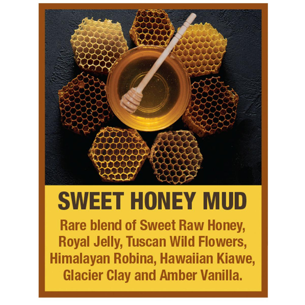 
                  
                    Tweak'd by Nature Sweet Honey Mud, a rare blend of sweet raw honey, royal jelly, tuscan wild flowers, himalayan robina, hawaiian kiawe, glacier clay and amber vanilla.
                  
                