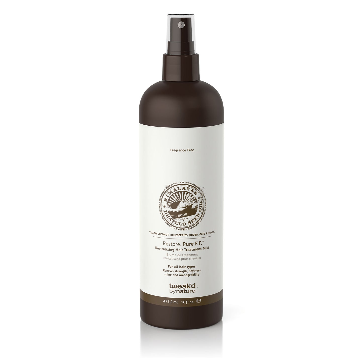 Restore Pure Fragrance Free Revitalizing Hair Treatment Mist 16oz