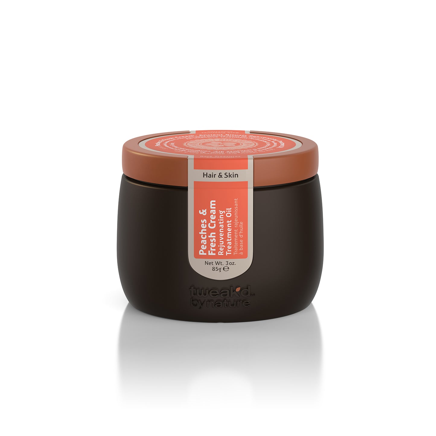 Tweak'd by Nature Rare Treasures Peaches & Fresh Cream Rejuvenating Hair & Body Oil 3oz