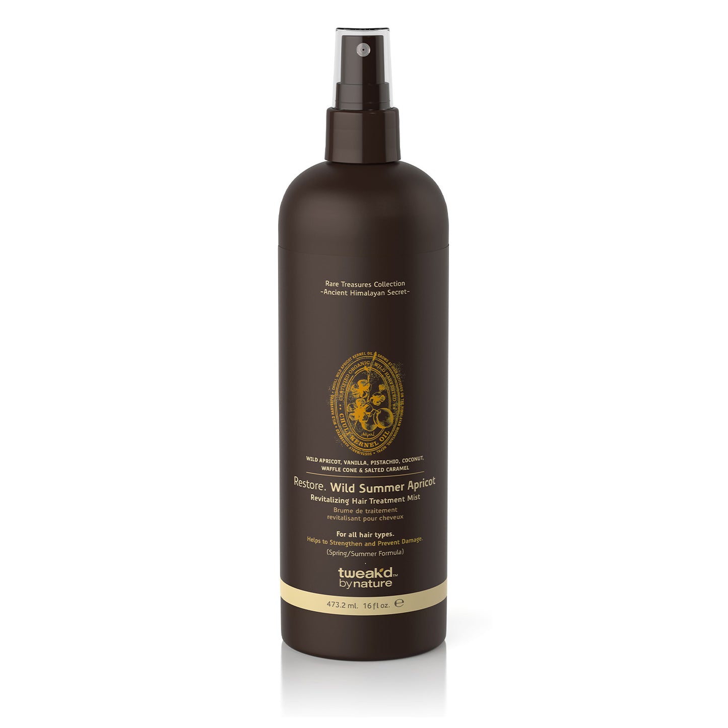 Tweak'd by Nature Rare Treasures Wild Summer Apricot Revitalizing Hair Treatment Mist16oz